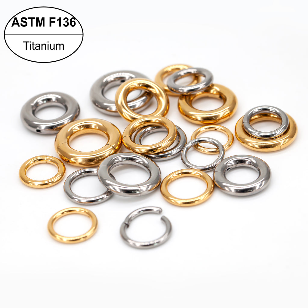ASTM F136 Titanium Heavy Gauge Septum & Lobe Ring
