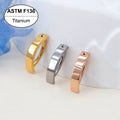 Aurevia Sleek Titanium Eyebrow & Lip Clicker Hoop
