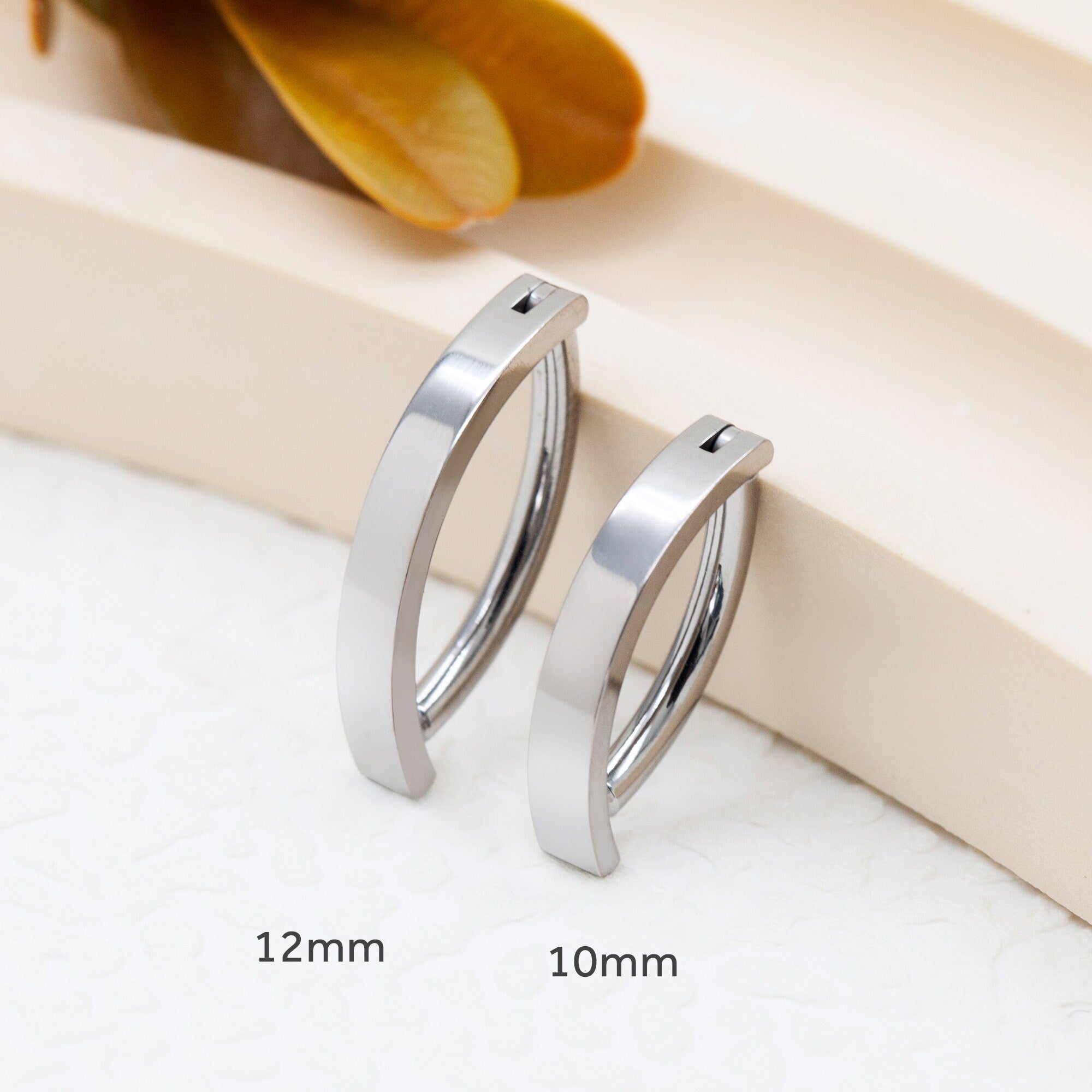 16G/14G G23 Titanium Belly Button Clicker| Minimalist Navel Jewelry| Belly Hoop| Hinged Carved Belly Bar| Belly Hoop| Belly Ring 1.6*10/12mm