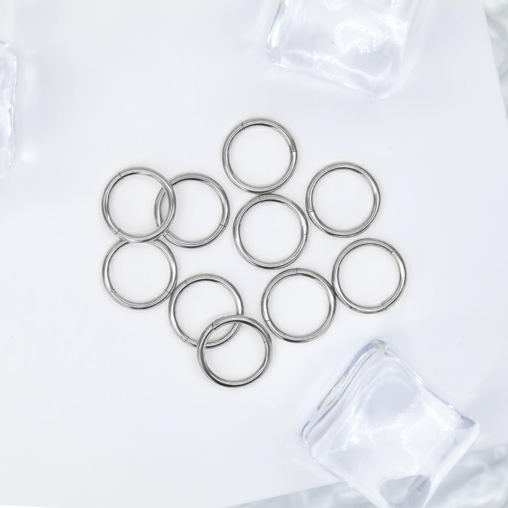 Stacked Hoop Earrings for Stretched Earlobe Small Hoops Earrings 16g Hoop set Ear Gauging Ear Hangers Jewelry