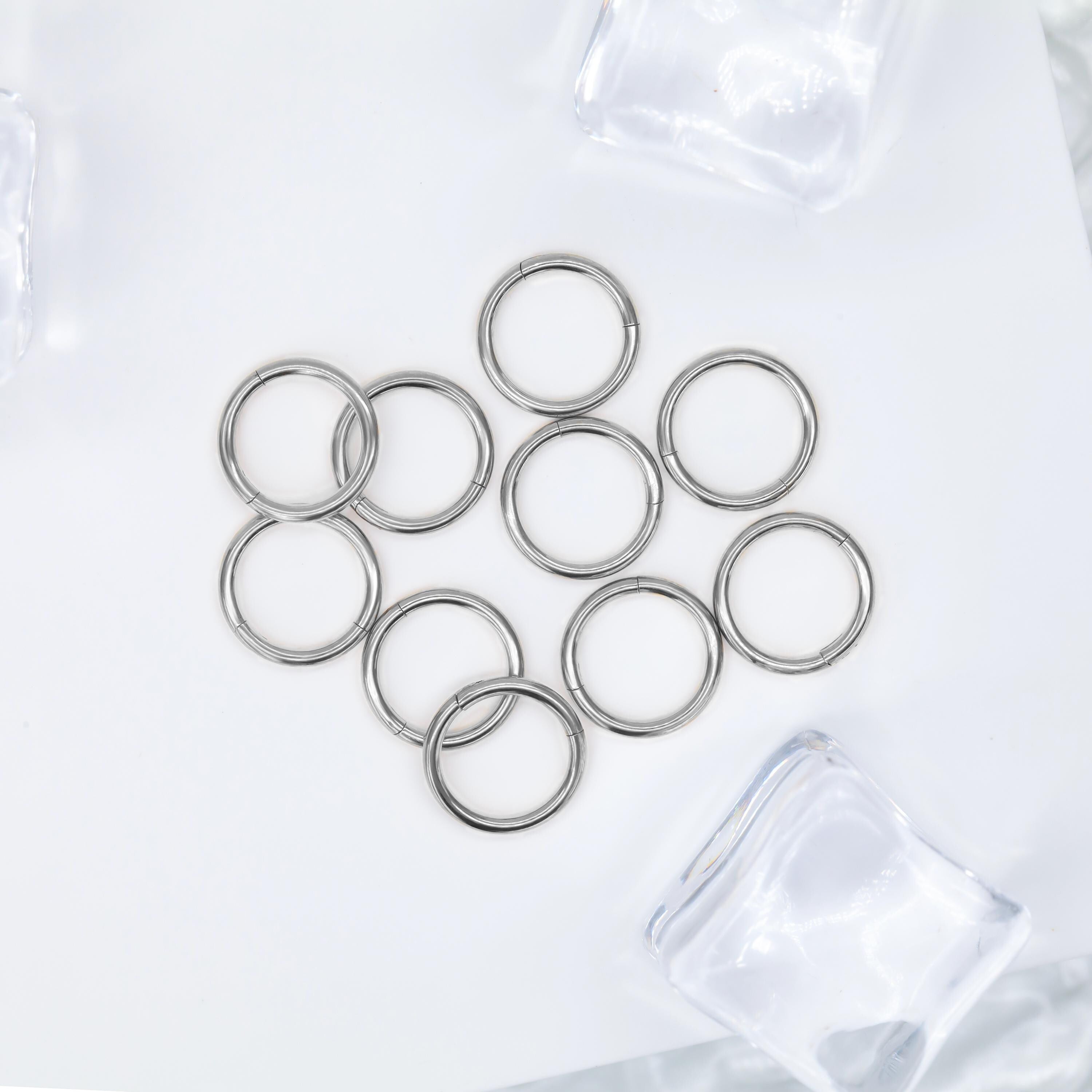Stacked Hoop Earrings for Stretched Earlobe Small Hoops Earrings 16g Hoop set Ear Gauging Ear Hangers Jewelry