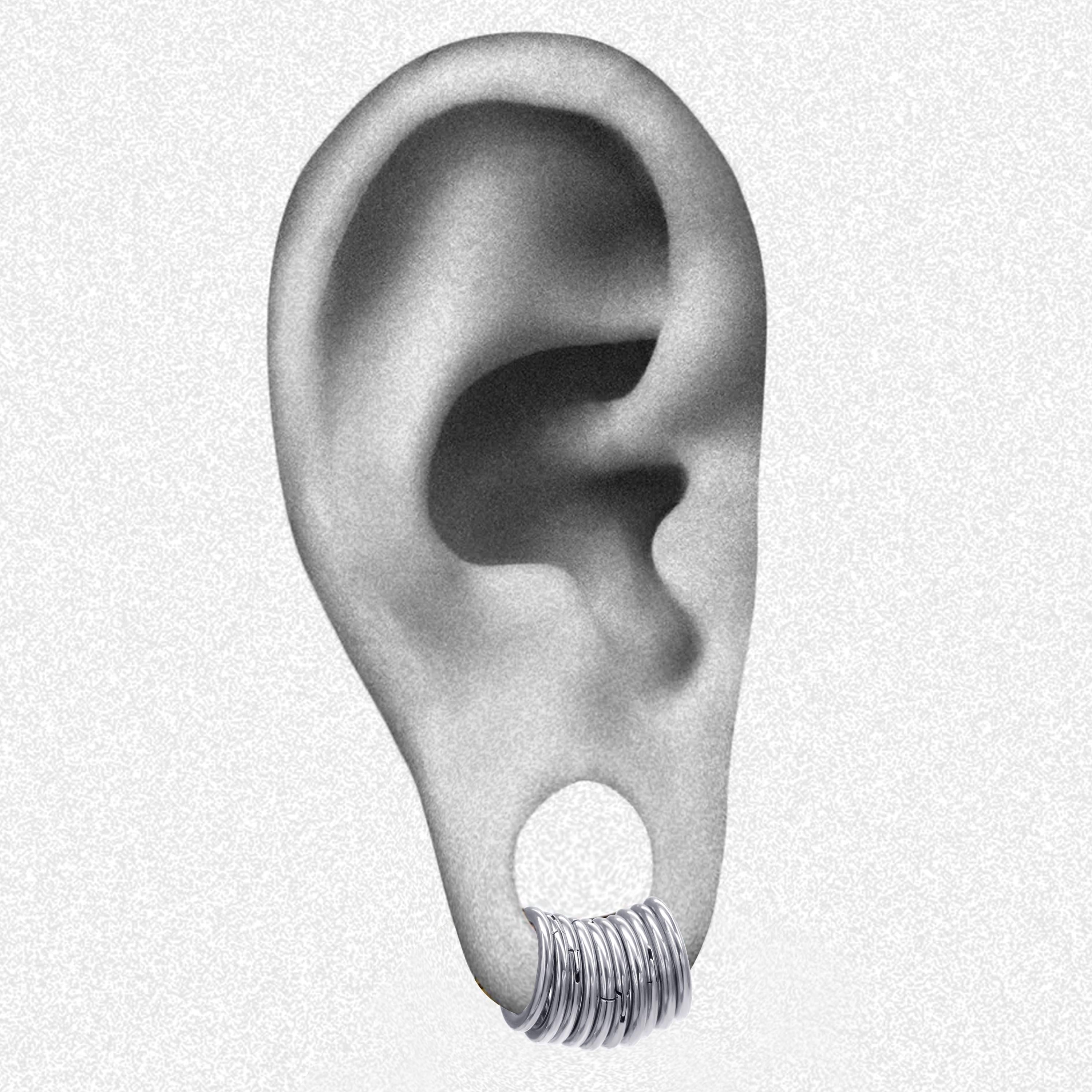 Stacked Hoop Earrings for Stretched Earlobe Small Hoops Earrings 16g Hoop set Ear Gauging Ear Hangers Jewelry
