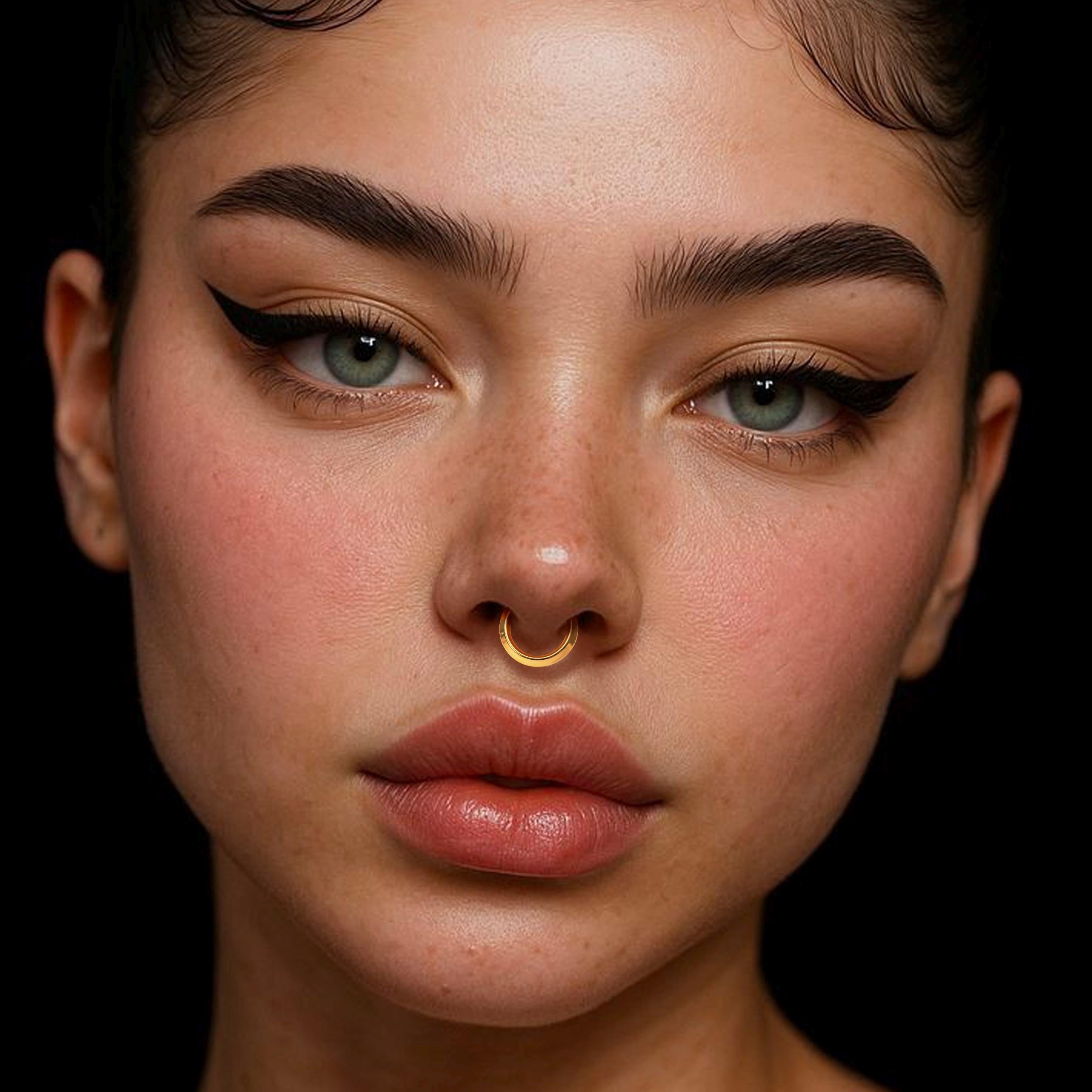 16G Implant Grade Titanium Dainty Hinged Clicker Ring /Nose Ring/Septum Clicker Ring/Daith Hoop/Helix/Tragus/Rook/Lobe/Unique Gift 8mm 10mm