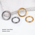 4g/6g/8g/10g/12g Implant Grade Titanium Large Gauge Segment Clicker Hinged Ring/Septum Stretching Kit Piercing/Hoop Earring Hanger