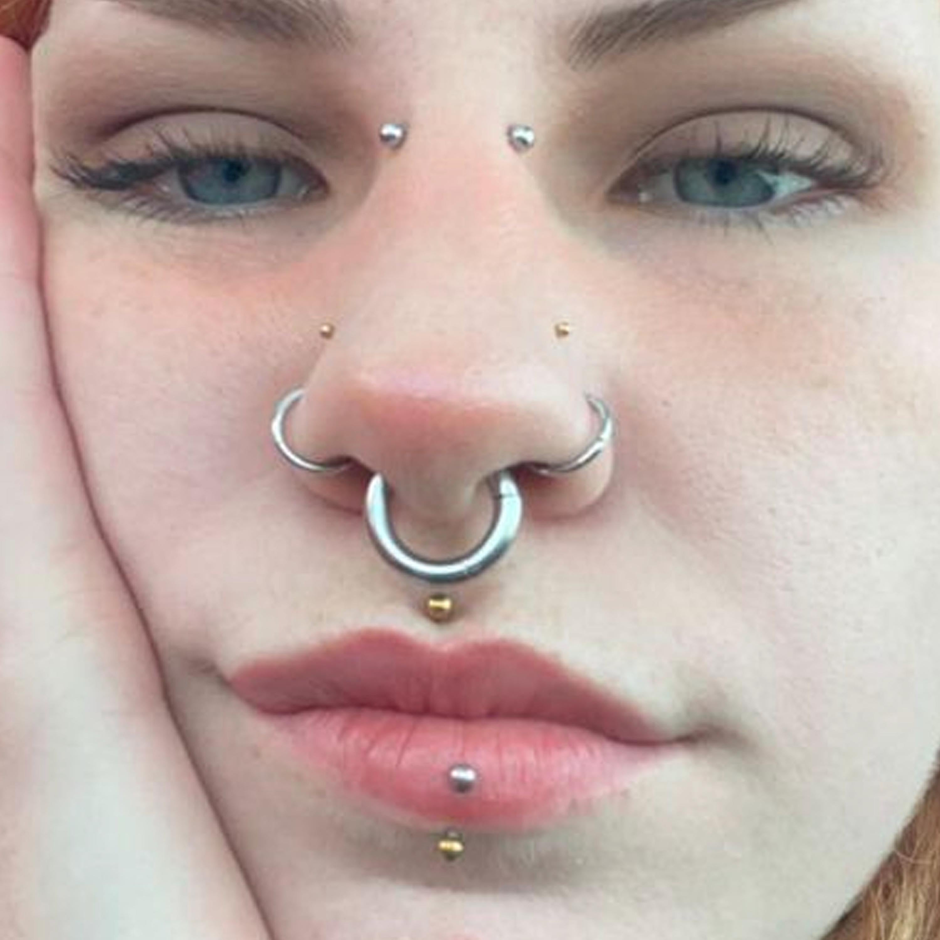 4g/6g/8g/10g/12g Implant Grade Titanium Large Gauge Segment Clicker Hinged Ring/Septum Stretching Kit Piercing/Hoop Earring Hanger