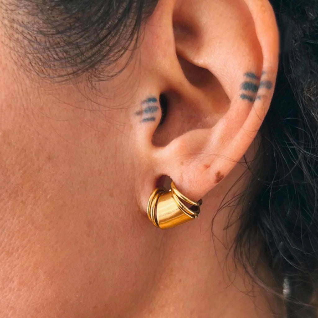 1 PCS 316 Stainless Steel Ear Cuff Stretched Lobe Simple Ear Gauges Plugs Weights Earring Cartilage Body Piercing Jewelry Ear Stretching Kit