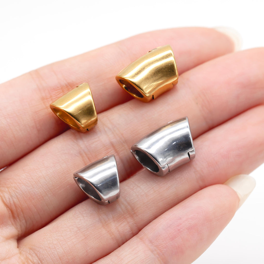 1 PCS 316 Stainless Steel Ear Cuff Stretched Lobe Simple Ear Gauges Plugs Weights Earring Cartilage Body Piercing Jewelry Ear Stretching Kit