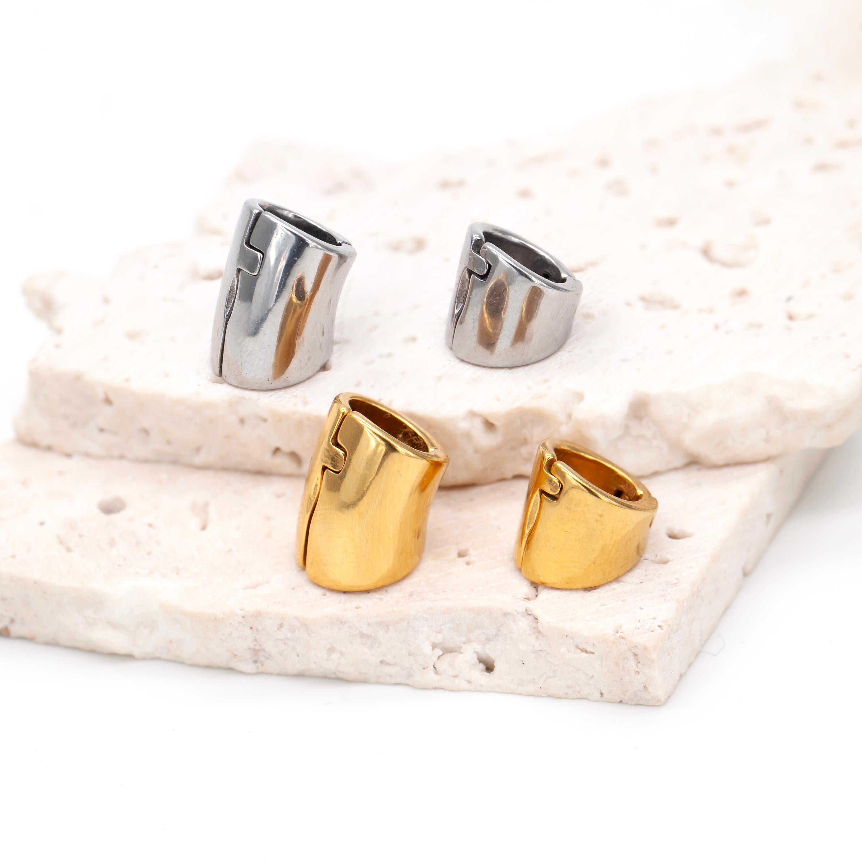 1 PCS 316 Stainless Steel Ear Cuff Stretched Lobe Simple Ear Gauges Plugs Weights Earring Cartilage Body Piercing Jewelry Ear Stretching Kit