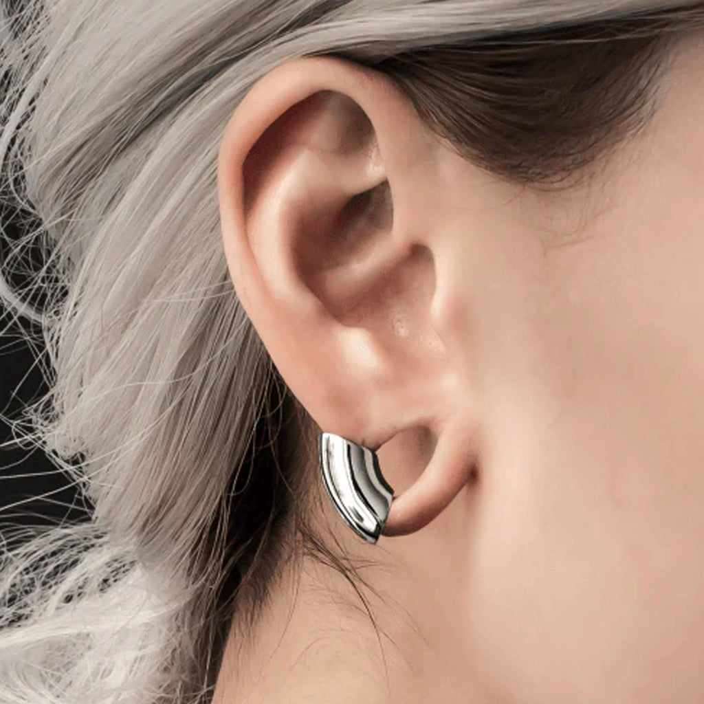 1 PCS 316 Stainless Steel Ear Cuff Stretched Lobe Simple Ear Gauges Plugs Weights Earring Cartilage Body Piercing Jewelry Ear Stretching Kit