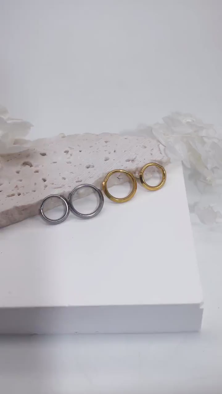 16G Implant Grade Titanium Dainty Hinged Clicker Ring /Nose Ring/Septum Clicker Ring/Daith Hoop/Helix/Tragus/Rook/Lobe/Unique Gift 8mm 10mm